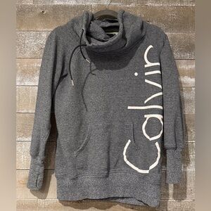Calvin Klein Charcoal Cowl Neck Sweater‎